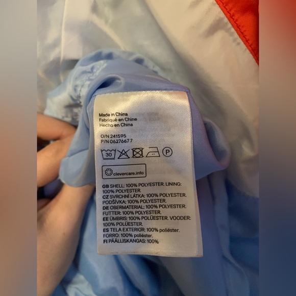 Neon Blue and Orange H&M Lightweight Athletic Jacket - Picture 7 of 8